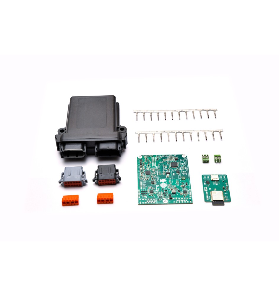 Snel opladende CCS2-controller met connectoren en pinnen en wifi-module