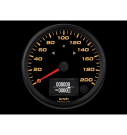 Indicatore tachimetro EV 200 km/h 100 mm (4")