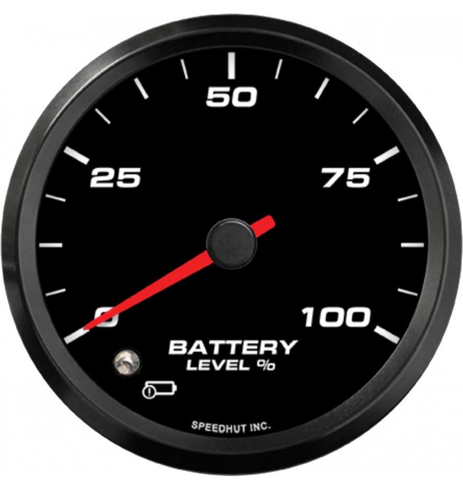 Batteriestandsanzeige für Elektrofahrzeuge 0–100 % (mit Warnung), 85,7 mm (3-3/8 Zoll)