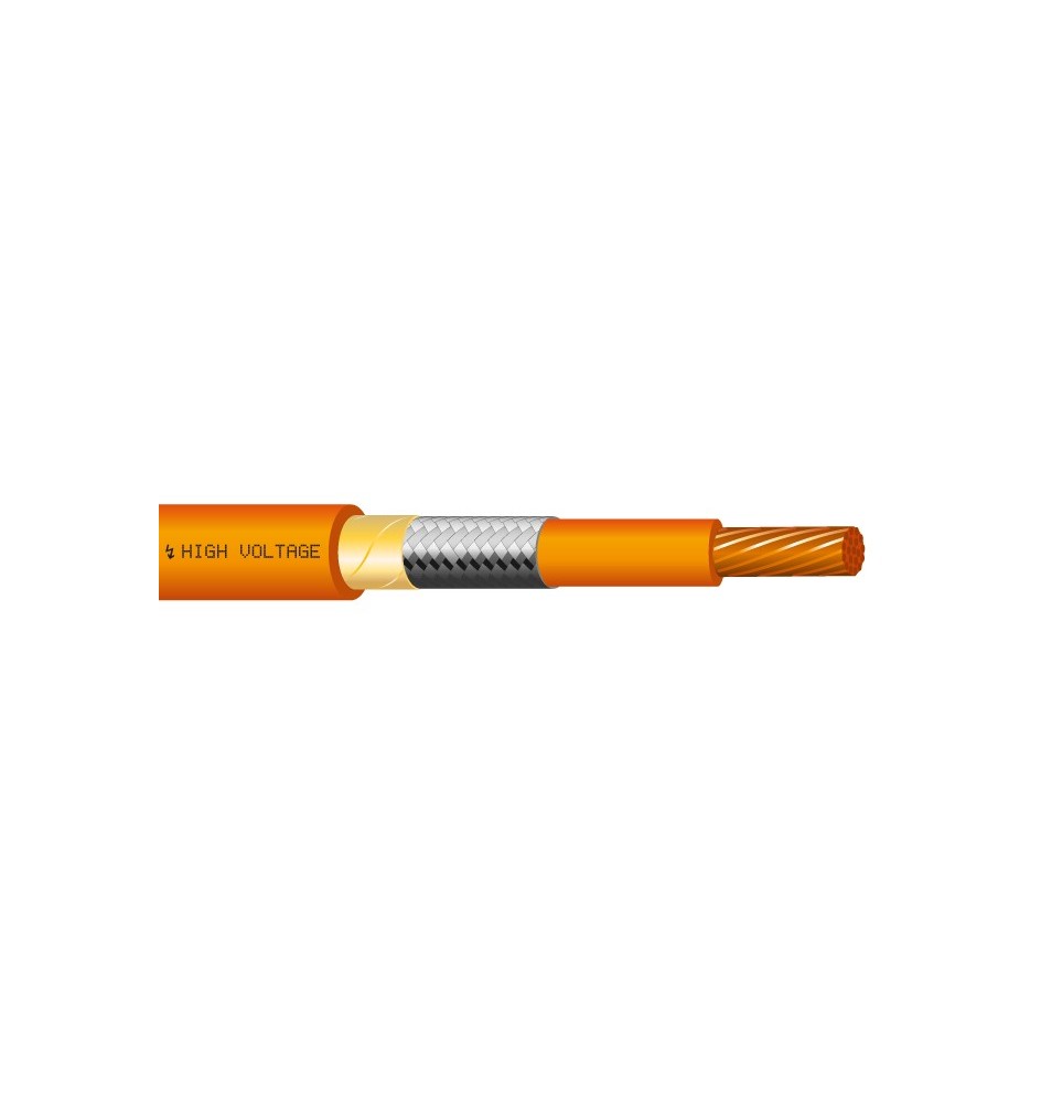 Cable blindado naranja SILICABLE FHLR2GCB2G-C de 25 mm²