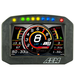 Display piatto AEM CD-5F Carbon senza registrazione/senza GPS