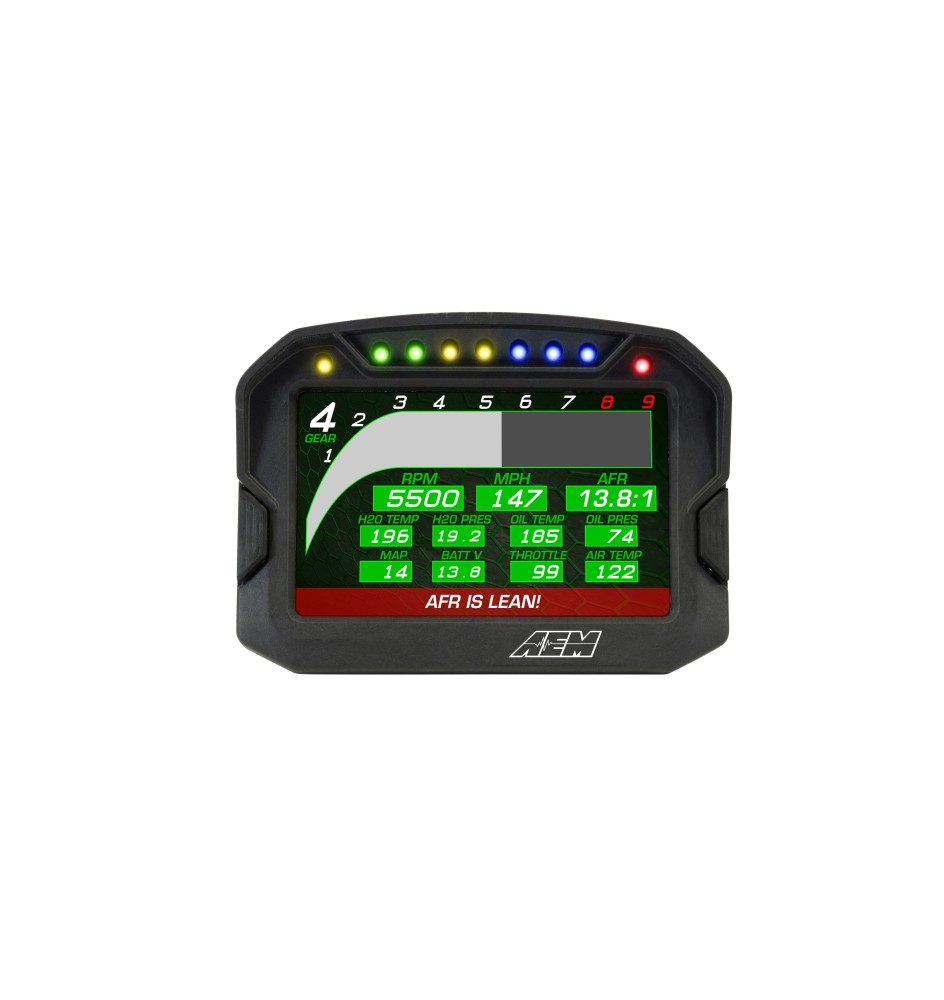 AEM CD-5LG Carbon Logging Display mit internem GPS