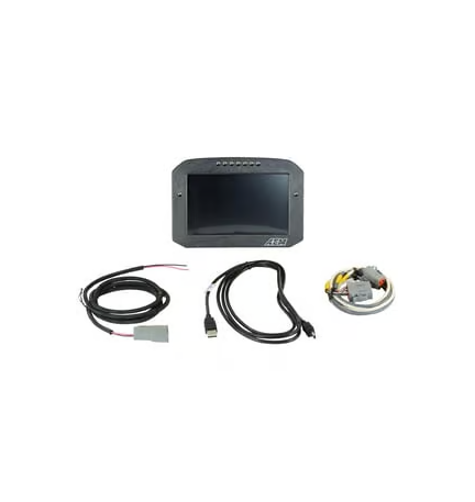 Pantalla plana de carbono AEM CD-7F sin registro ni GPS