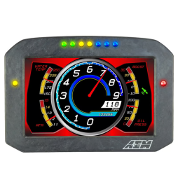 AEM CD-7F Carbon Flat Panel Non-Logging/ Non-GPS Display