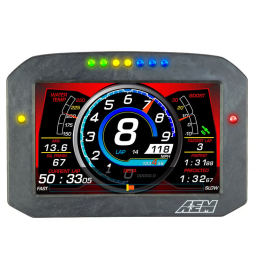 AEM CD-7F Carbon-Flachbildschirm ohne Protokollierung/ohne GPS