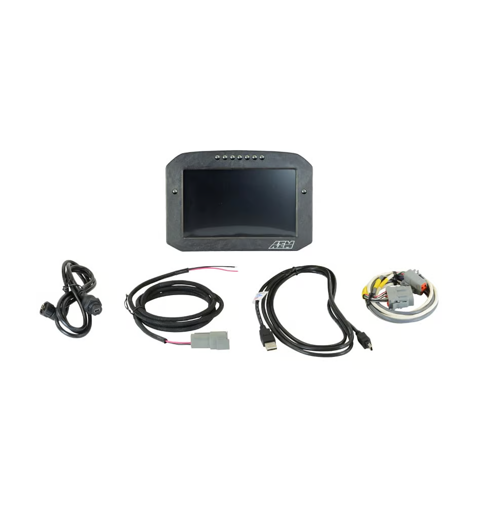 AEM CD-7FL Carbon Flat Panel Logging Display