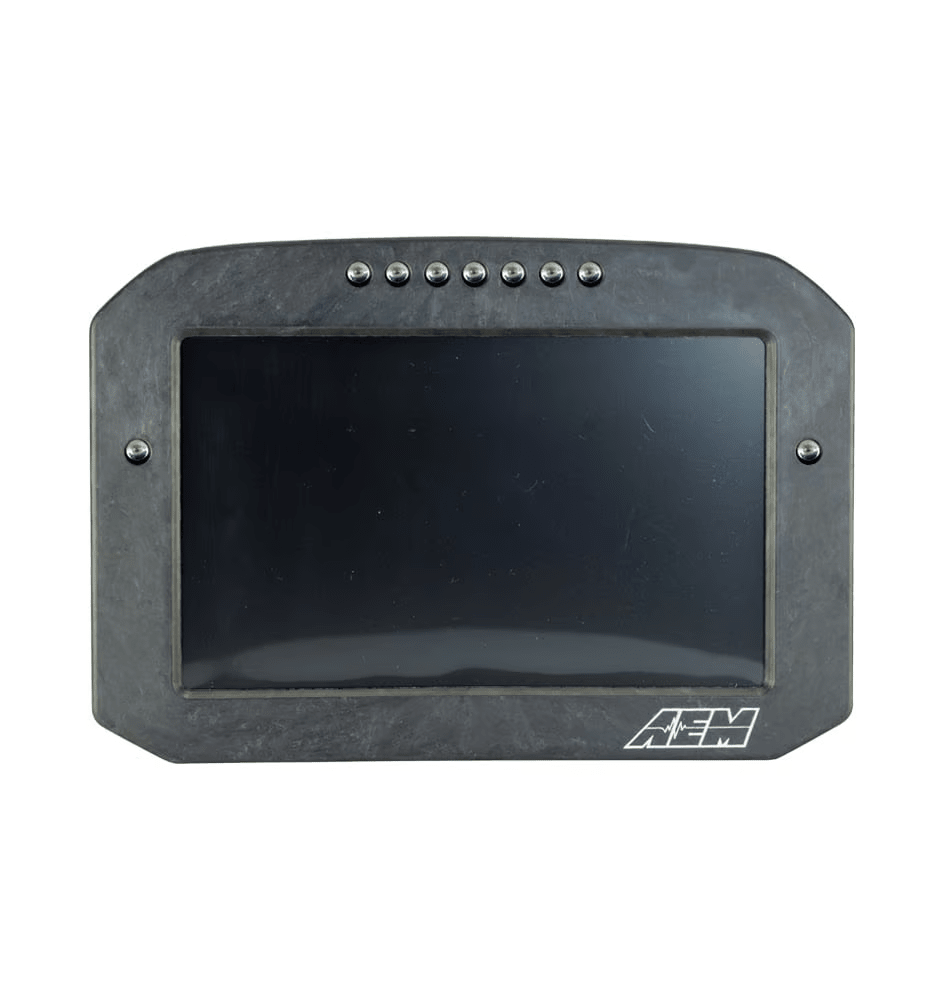 AEM CD-7FLG Carbon Flat Panel Logging Display with Internal GPS