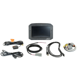 Écran d'enregistrement plat en carbone AEM CD-7FLG avec GPS interne