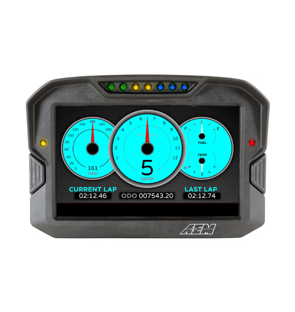 Pantalla sin registro/sin GPS AEM CD-7 Carbon